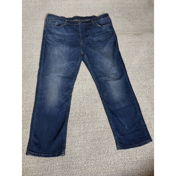 Levis Mens 541 Classic Straight Jeans Blue Stretch Medium Wash Denim 42 x 30 - Picture 2 of 8